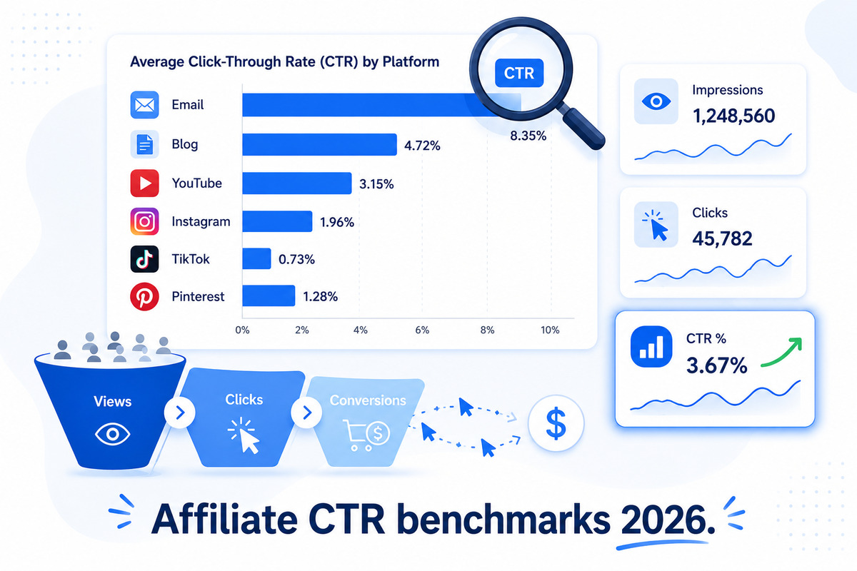 What's a Good Affiliate Link Click-Through Rate? Benchmarks + How to Improve Yours